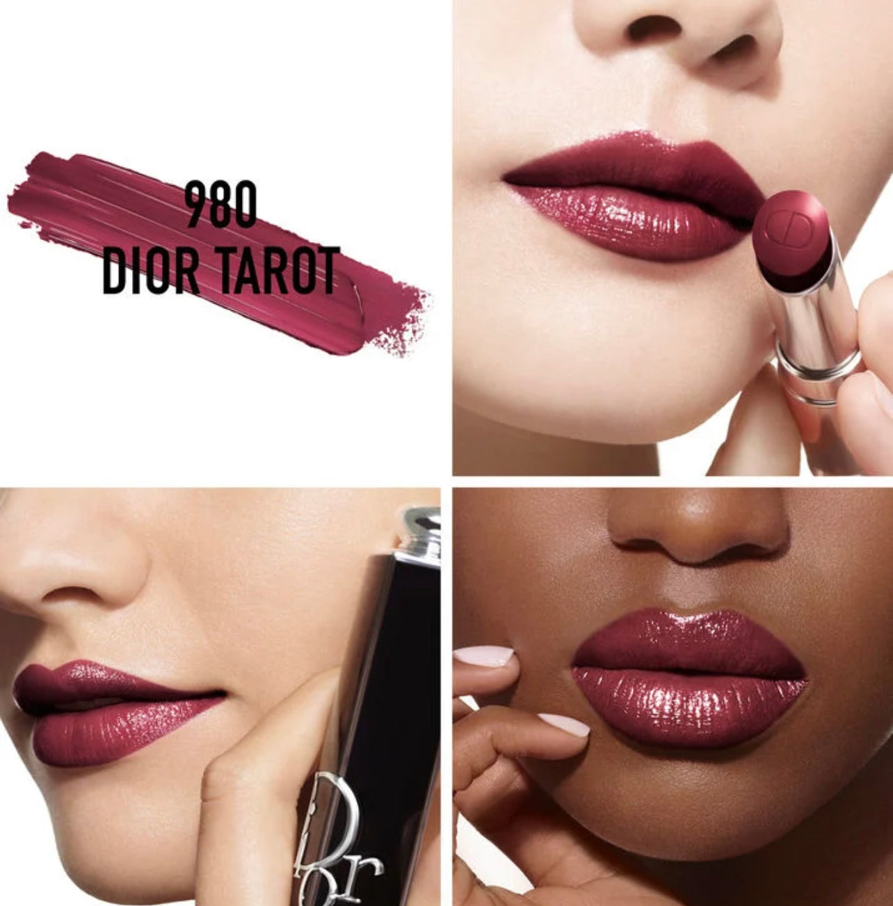 Hydrating shine lipstick- 980 Dior tarot ( A plum violet )