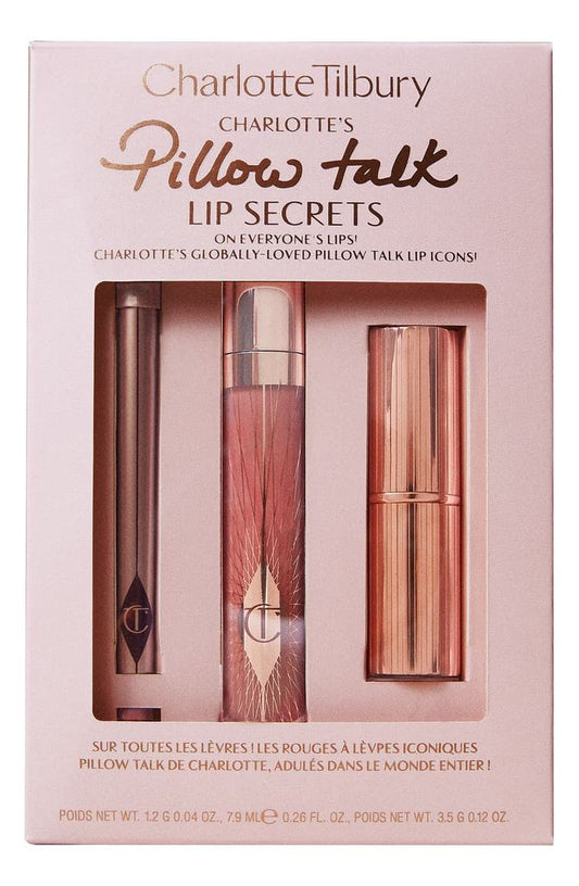 Pillow talk lip secrets - 3X Full size products (122$ value)