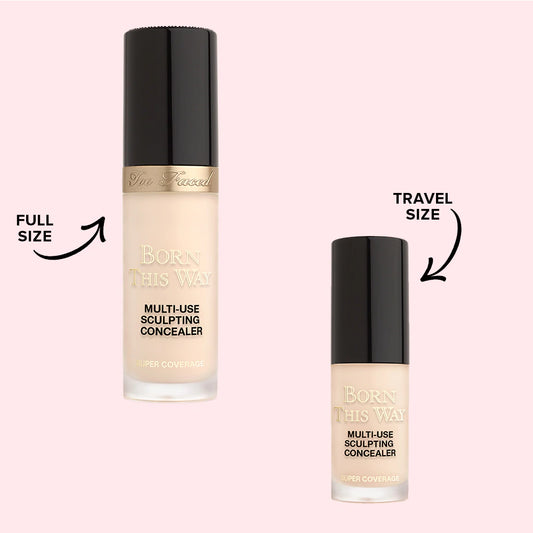 Mini Born This Way Super Coverage Multi-Use Longwear Concealer - SNOW