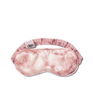 Pink Marble Pure Silk Sleep Mask