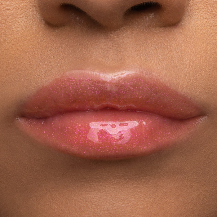 Lip Injection Power Plumping Hydrating Lip Gloss-Secret Sauce - light peach w sparkle