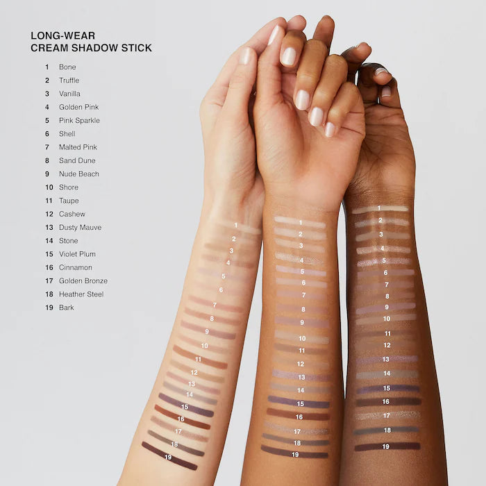 Long-Wear Cream Eyeshadow Stick-Nude Beach - a greyish taupe with a hint of shimmer