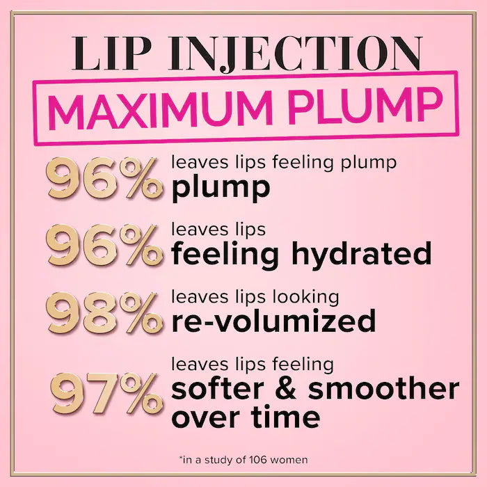 Lip Injection Maximum Plump Extra Strength Lip Plumper-Cotton Candy Kisses - light pink with gold pearlNEW