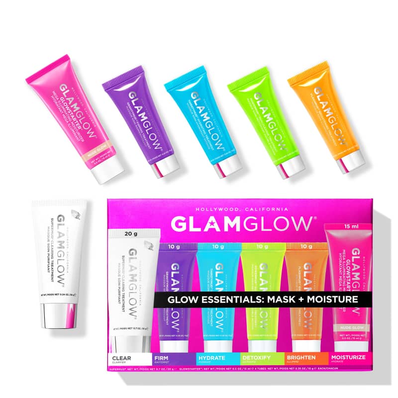 GLAMGLOW ESSENTIALS: MASK + MOISTURE (6 pieces)